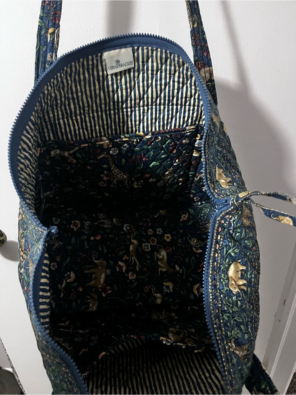 Vera Bradley Quilted Tote with Animal Print - Picture 2 of 4